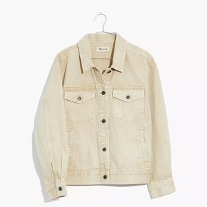Balloon-Sleeve Crop Jean Jacket